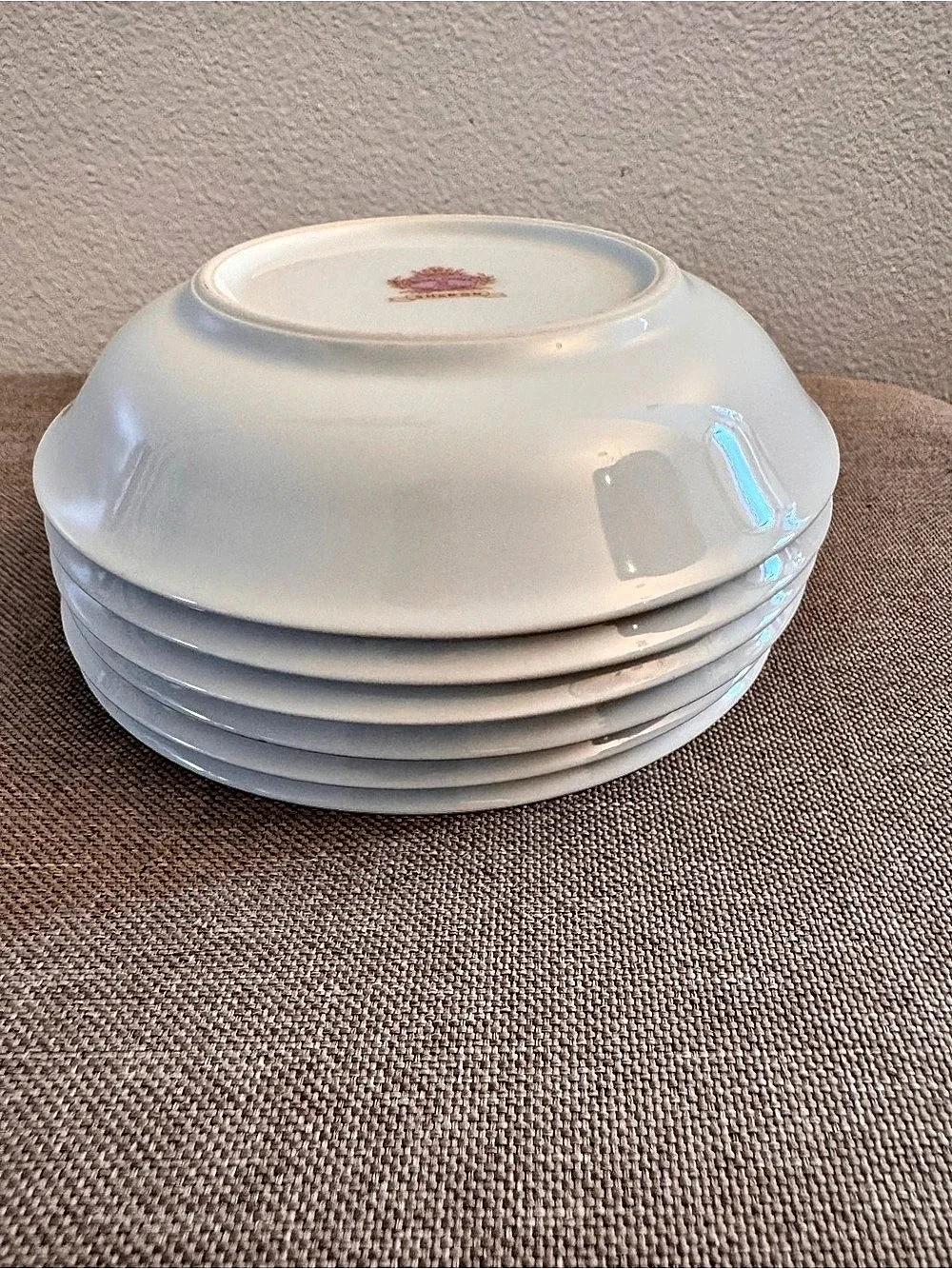 Vintage c. 1950s–60s Regal China Japan Sharon Floral Saucers Set of 6